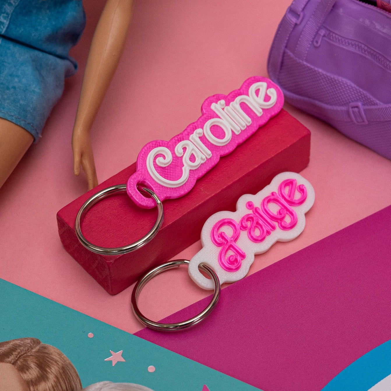 Barbie-Inspired Keyring