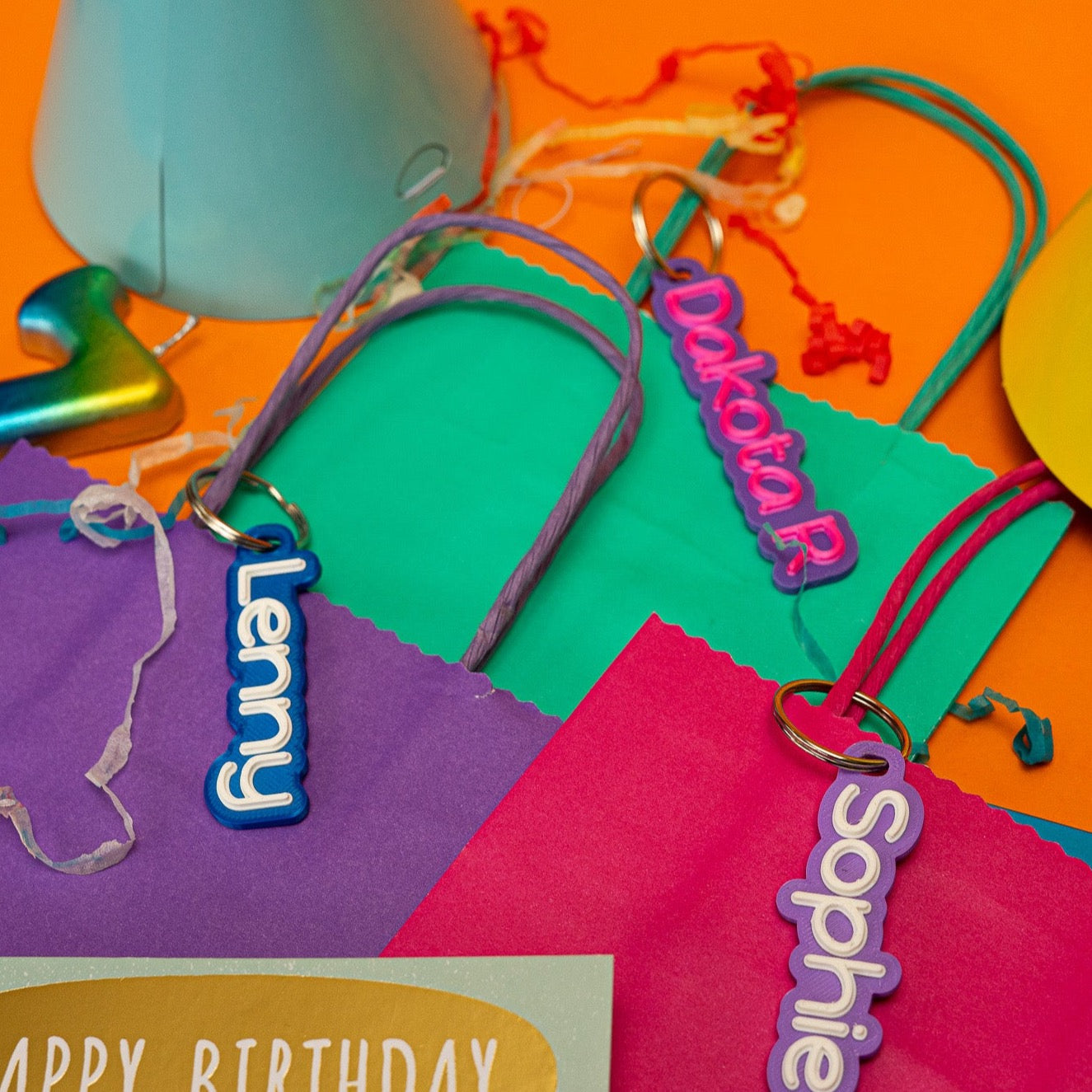 Personalised Party Favour Keyring