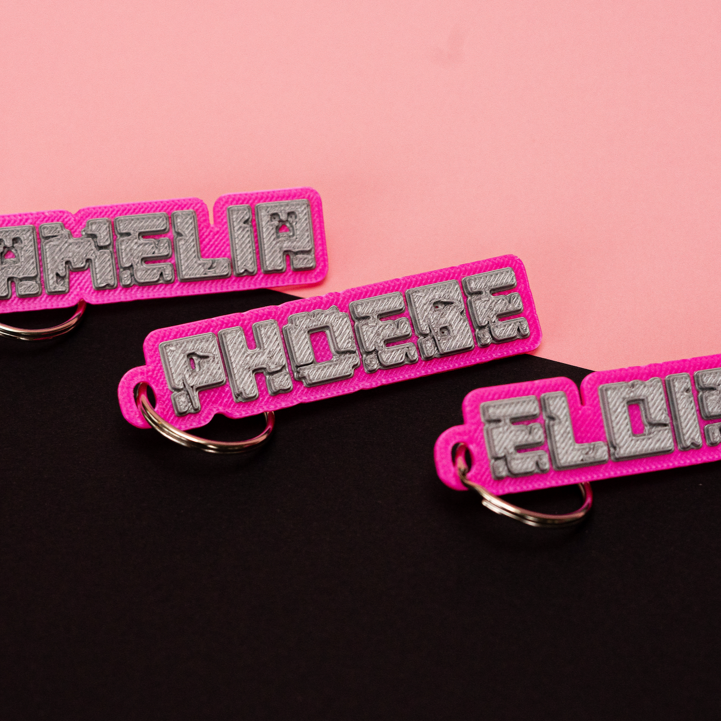 Minecraft-Inspired Keyring