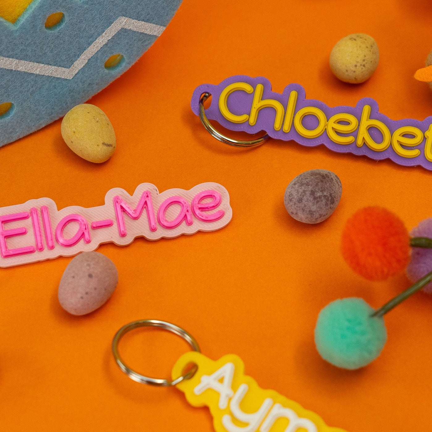 Personalised Easter Basket Keyring