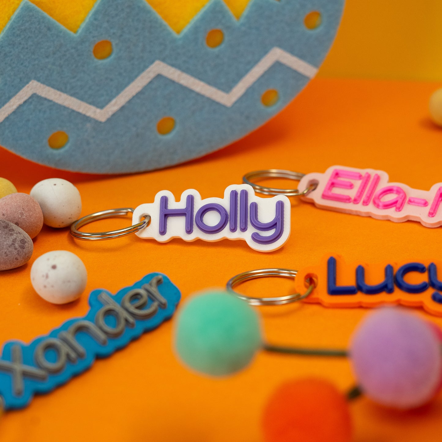 Personalised Easter Basket Keyring