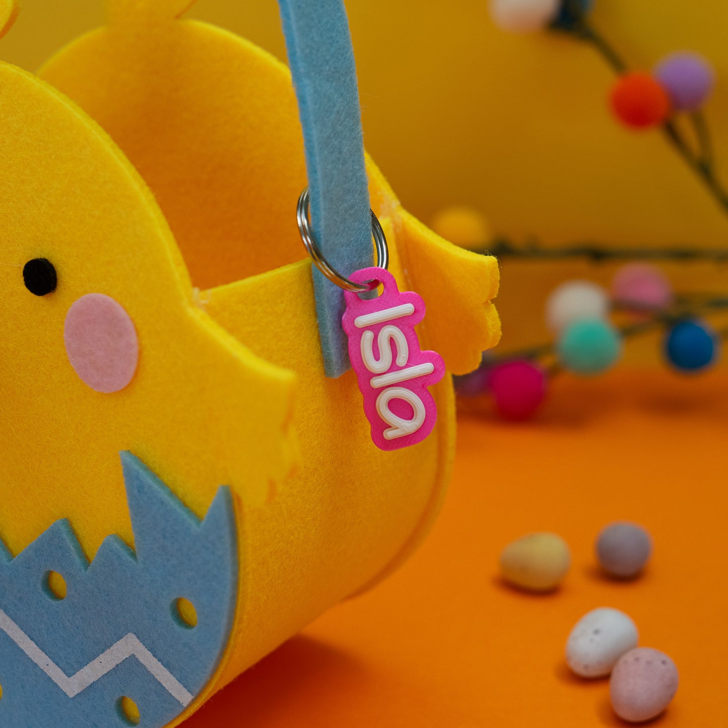 Personalised Easter Basket Keyring