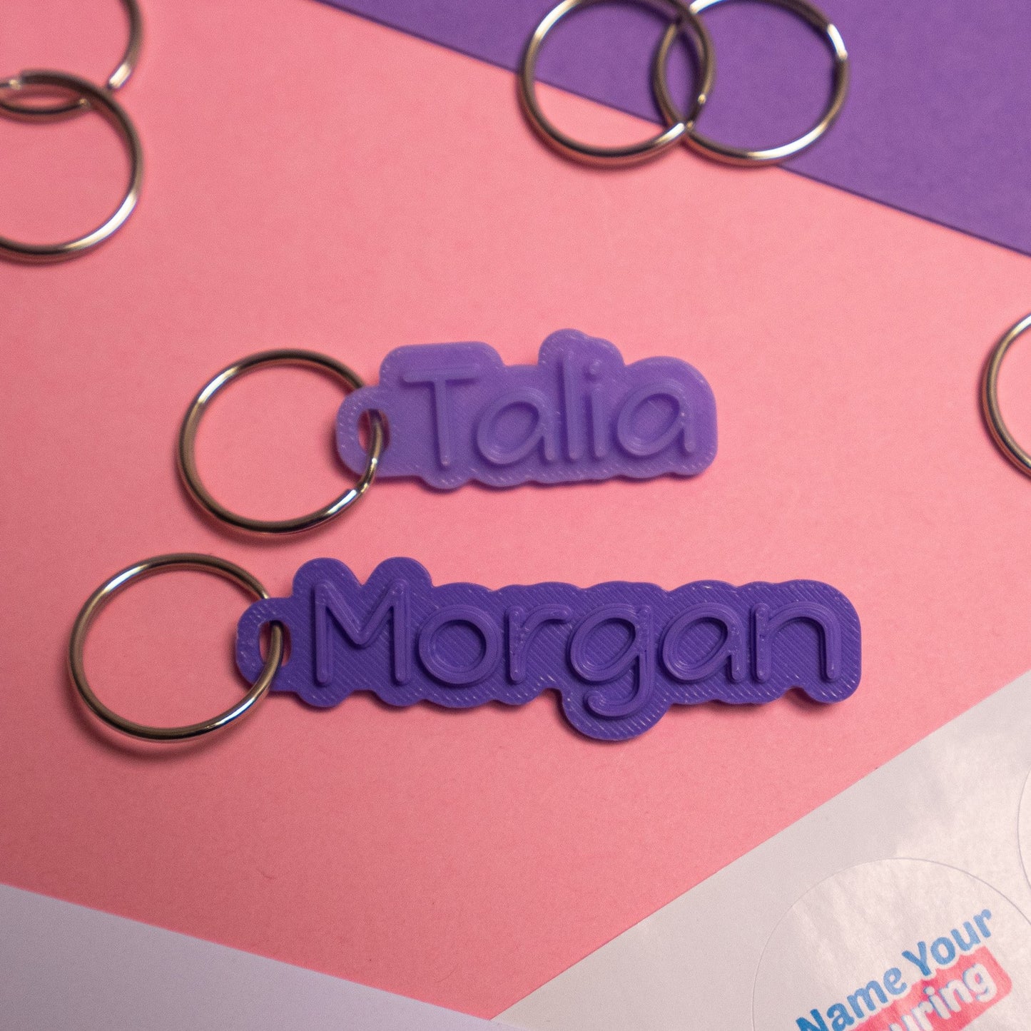 Original Personalised Keyring (Single Colour)