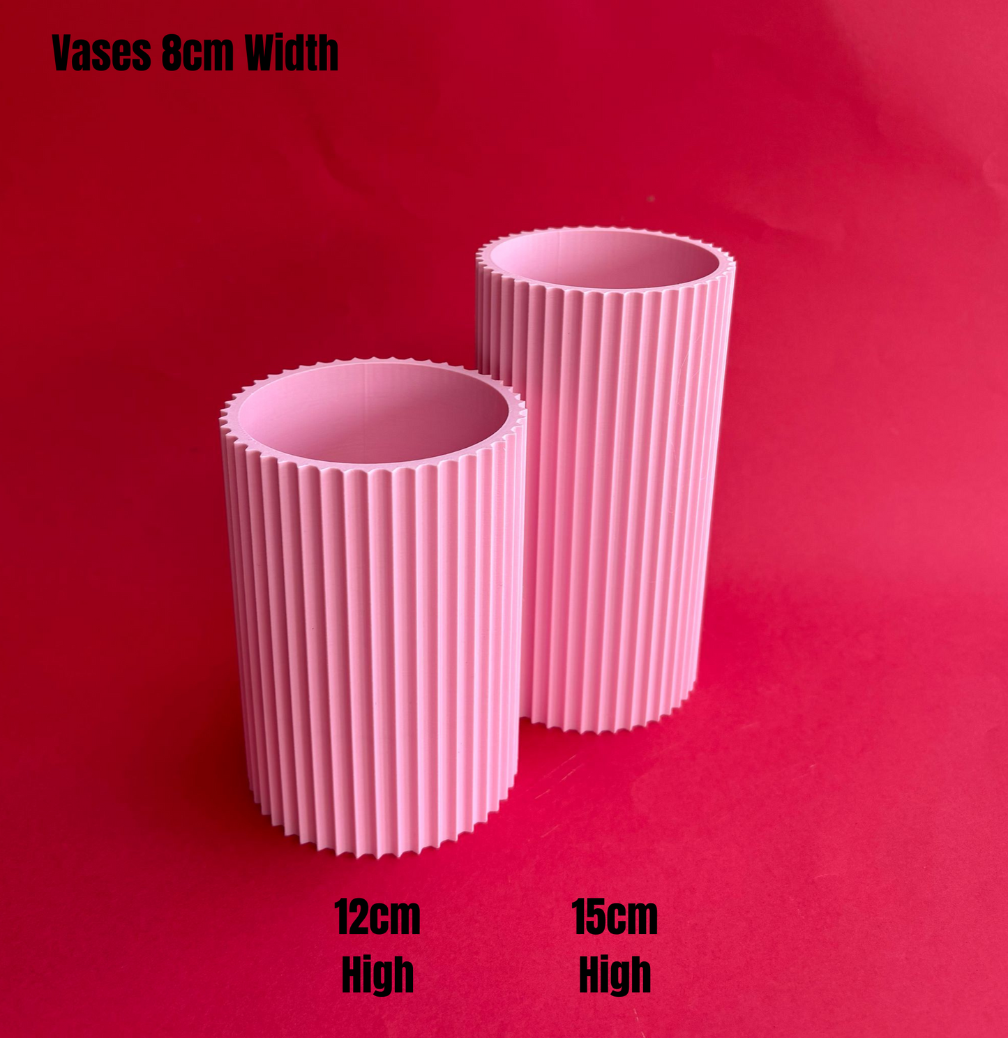 Contemporary Ribbed Vase